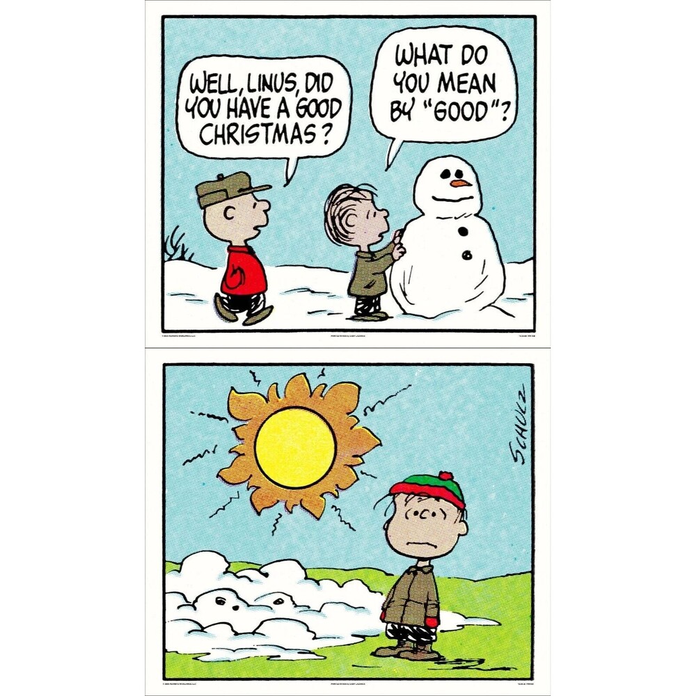 Mondo Peanuts "A Good Christmas" & "Melted" Poster by Charles Schulz 1 / 140